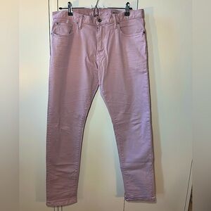 Men's Todd Snyder 5-Pocket Chino Straight Slim Stretch Jeans 33x32 Lavender